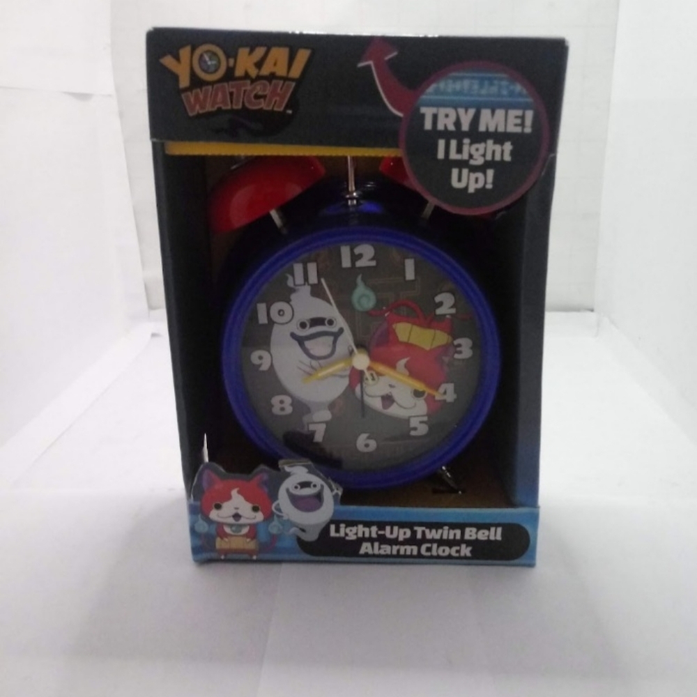 YoKai Watch Light Up twin bell alarm clock